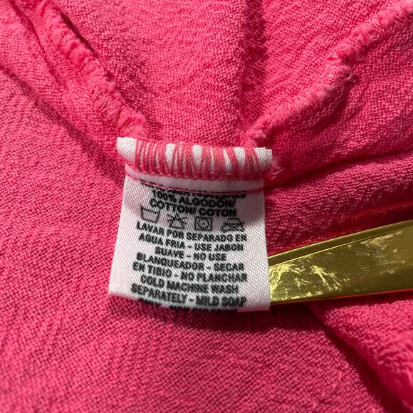 Oh My Gauze Dress Womens 1 S/M Pink Flowy Boho Artsy Hippie Lagenlook Midi - Picture 5 of 11